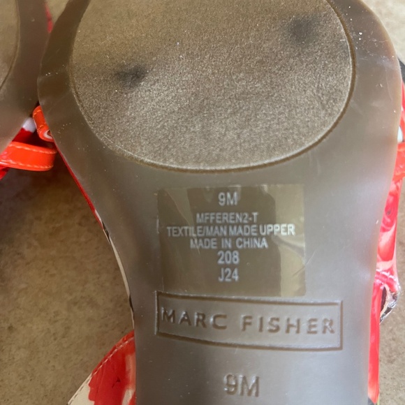 Marc Fisher Red Roses Feren 2 Sandals SZS VARIOUS - Picture 15 of 15